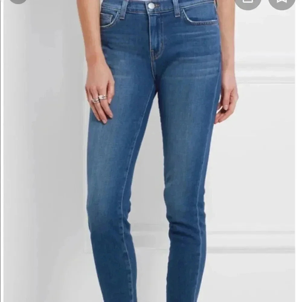 L’AGENCE jeans Marcelle mid rise French slim‎ fit jeans